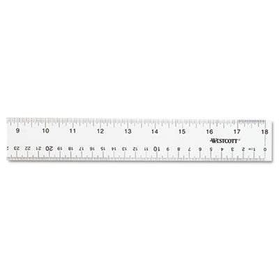 Clear Flexible Acrylic Ruler, Standard/Metric, 18" Long, Clear OrdermeInc OrdermeInc