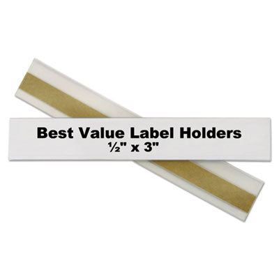 C-LINE PRODUCTS, INC Self-Adhesive Label Holders, Top Load, 0.5 x 3, Clear, 50/Pack - OrdermeInc