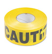 Tatco Caution Barricade Safety Tape, 3" x 1,000 ft, Black/Yellow OrdermeInc OrdermeInc