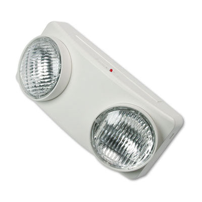 Swivel Head Twin Beam Emergency Lighting Unit, 12.75w x 4d x 5.5"h, White OrdermeInc OrdermeInc