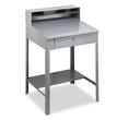Open Steel Shop Desk, 34.5" x 29" x 53.75", Medium Gray OrdermeInc OrdermeInc