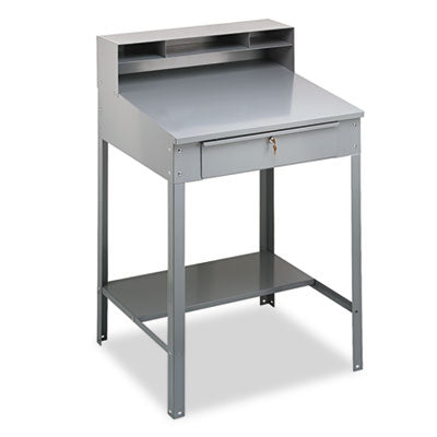 Open Steel Shop Desk, 34.5" x 29" x 53.75", Medium Gray OrdermeInc OrdermeInc