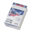 American Pride Writing Pad, Narrow Rule, Red/White/Blue Headband, 50 White 5 x 8 Sheets, 12/Pack OrdermeInc OrdermeInc