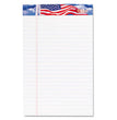 American Pride Writing Pad, Narrow Rule, Red/White/Blue Headband, 50 White 5 x 8 Sheets, 12/Pack OrdermeInc OrdermeInc