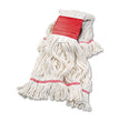 Super Loop Wet Mop Head, Cotton/Synthetic Fiber, 5" Headband, Large Size, White, 12/Carton OrdermeInc OrdermeInc