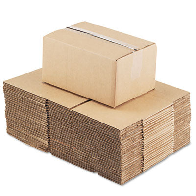Fixed-Depth Corrugated Shipping Boxes, Regular Slotted Container (RSC), 8" x 12" x 6", Brown Kraft, 25/Bundle OrdermeInc OrdermeInc