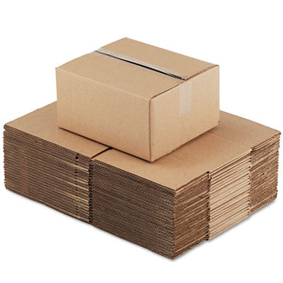Fixed-Depth Corrugated Shipping Boxes, Regular Slotted Container (RSC), 10" x 12" x 6", Brown Kraft, 25/Bundle OrdermeInc OrdermeInc
