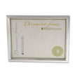 Plastic Document Frame, for 8.5 x 11, Easel Back, Metallic Silver OrdermeInc OrdermeInc