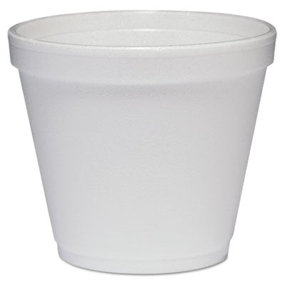 Dart® Food Containers, Squat, 8 oz, White, Foam, 1,000/Carton OrdermeInc OrdermeInc