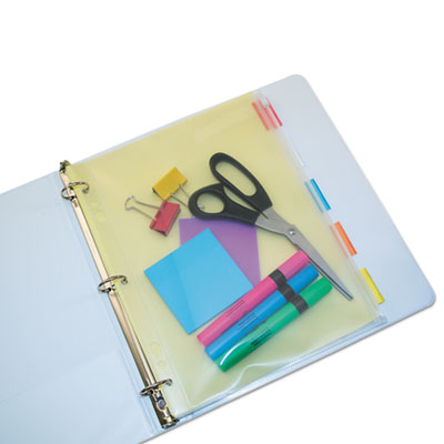 Zip-All Ring Binder Pocket, 8.5 x 11, Clear OrdermeInc OrdermeInc