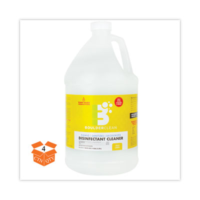 Disinfectant Cleaner, Lemon Scent, 128 oz Bottle, 4/Carton OrdermeInc OrdermeInc