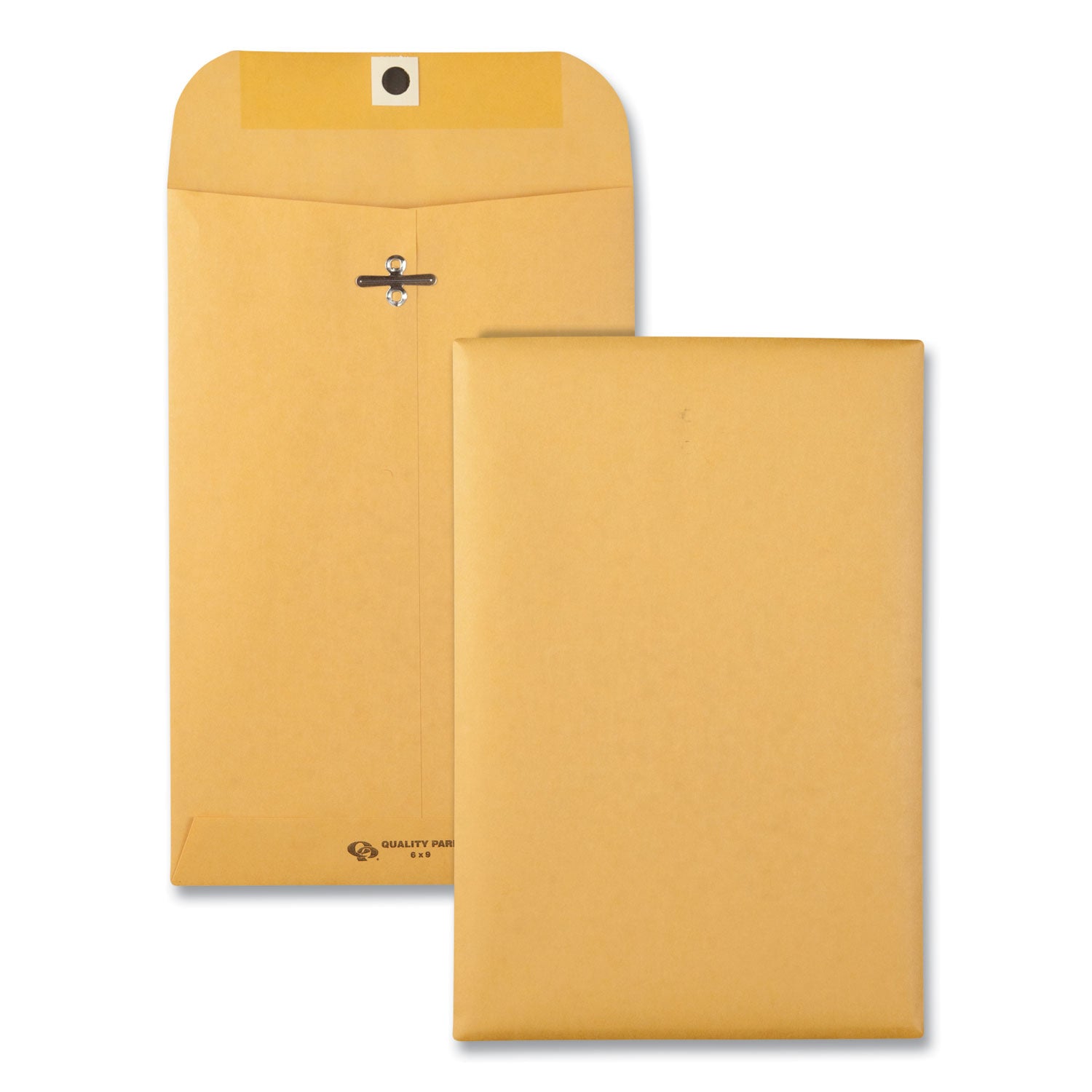 Clasp envelope 6 x 9 inches in brown kraft, 32 lb bond weight, square flap with clasp and gummed closure, 100 per box.product-image